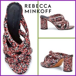 Rebecca Minkoff Red Floral Sandals | Heels